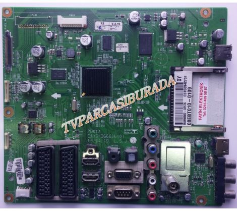 EAX61366606 (0), EBT60942701, EAX61366606, LG 50PK550, Main Board, Ana Kart, PDP50T1000, LG Display