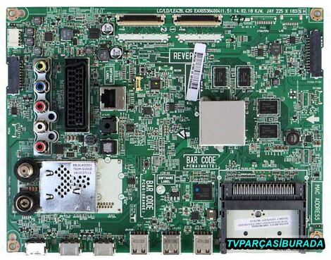 LG 47LB670V-ZA Main Board , EAX65384004 (1.5) , EBR78309004 , EBT62800409 , LC470DUH-PGF1