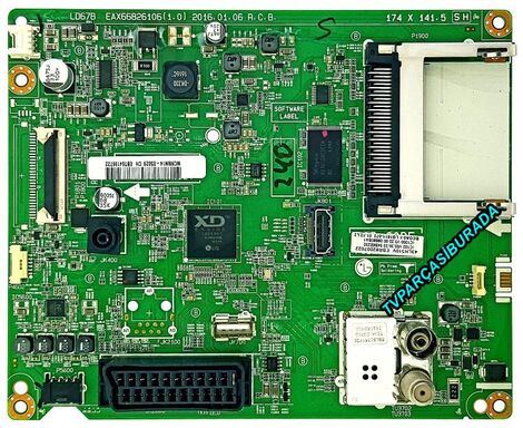 EAX66826106 (1.0) , EBT64199722 , EBR82007022 , LG 43LH510V-ZE , Main Board , LC430DUE-FJA1