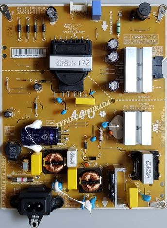 EAX67189201 (1.6), EAY64511101, LGP44DJ-17U1, LG 49UJ630V-ZA, Power Board, Besleme, NC490DGG-ABFX3