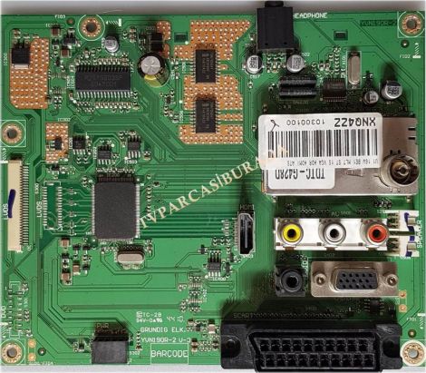 YUN190R-2 V-0, XNQ4ZZ, Arçelik F40-102 HD, Main Board, Ana Kart, HT156WX1-100