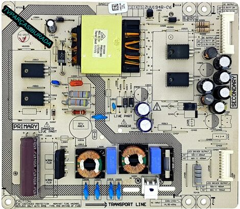 ZUV194R-06 , ZWS140 , Arçelik A32L 5741 4B Power Board 